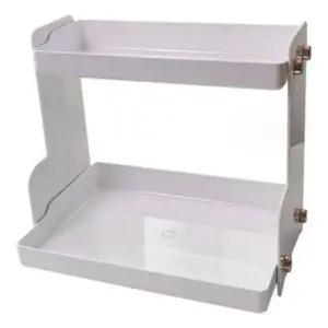 2단 화장품 정리대 탁상 거치대 선반 진열대 메이크업 화장대 향수 네일 립스틱 소품