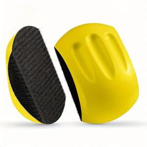 1Pc 5/6 마우스 사포 목공 손 도구-후크 & 루프 핸드 샌딩 패드 가구 툴