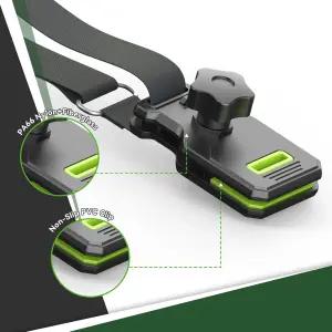 RVGUARD RV 차양 클램프 업그레이드된 캠퍼 클립 UV 안정화 나일론 소재 튼튼한 미끄럼 방지 패드 찢김 및