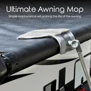 트레일러스피어 이지 스퀴지 맞춤형 프로페셔널 RV 및 홈 차양 걸레 회전 잠금 헤드 양면 패드가 있는 확장