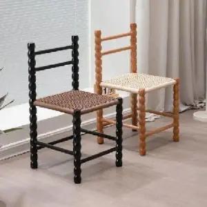 라탄 식탁의자 디자인 소형 빈티지 체어 등받이 스툴