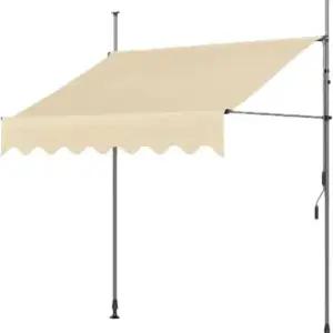 기둥식 수동 1.2m 테라스 썬룸 그레이 2m 천막 어닝 그늘막 정원 상가 차양막 x