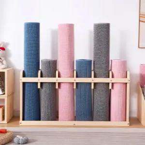 요가매트 폼롤러거치대 수납장 정리대 나무 구멍 스트레칭 도구 철제 함