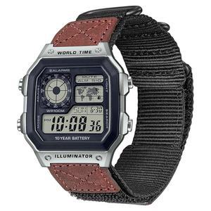 [미국배송] 다빌란 18MM 카시오 AE-1000W AE-1200 AEQ-1300 AEQ-110W MRW-200H MRW-S300 SGW-300H SGW-400H W-216H W-735H 견고한 나일론 스포츠 스트랩