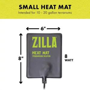 질라 히트 매트 파충류용 테라리움 히터 뱀(볼 비단뱀 옥수수 뱀) 레오파드 도마뱀 거북이 양서류 및