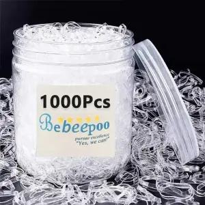 명확한 포니 테일 밧줄 고무 밴드 홀더 여자를위한 탄성 여자 바인딩 타이 헤어 액세서리 스타일링 도구