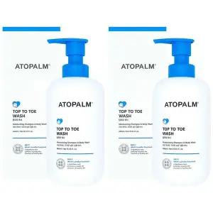 아토팜 탑투토 워시 460ml x 2개 아기바디워시 신생아샴푸