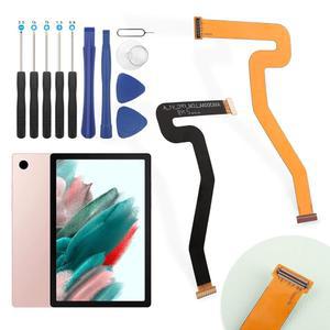 삼성 갤럭시 탭 A8용 화면 디스플레이 커넥터 플렉스 케이블 교체 10.5인치 LCD A8 SM-X200 SM-X205 마더보드 리본 수리 부품 도구 포함