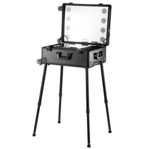 메이크업 박스 조명 작업대 시연 화장대 정리함