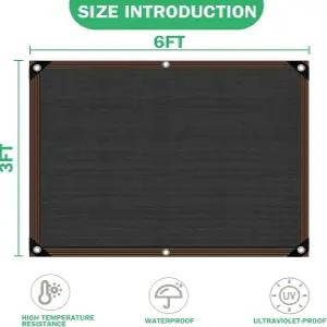 정원 식물용 그늘막 온실 40-50 자외선 차단망 - 야외 잔디 개집 닭장용 더 쉽게 걸 수 있는 그물 덮개