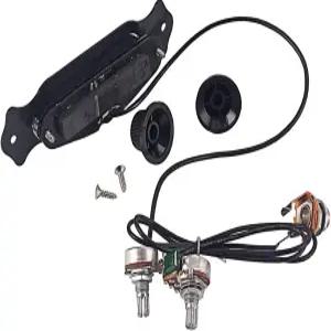 나사가 달린 알니코프 기타 사운드홀 픽업 포크 일렉트릭 부품용 볼륨 톤 노브