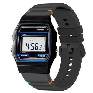 [미국배송] F-91W 시계 밴드 램쇼 18MM 22MM 퀵 릴리스 통기성 실리콘 교체용 밴드 스트랩 카시오 W-217H W-218H W-219H F-91W A158WA A168WA A700W-1 A700WM-9 A100WE-1 A100WEPC-1 MDV106-1AV / MTP-VD01 호환