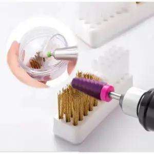 구리 와이어 청소 브러시 ？？그라인딩 헤드 클리너 전기 샌더 부드럽고 단단한 머리 먼지 네일 아트 도구