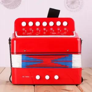 어린이 기본연주 가능 소형 미니 아코디언 음악 기타악기 놀이 소리 연주 교육