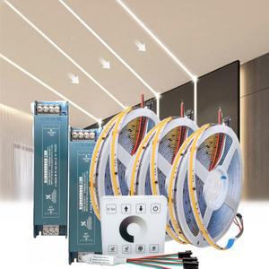 COB 흐르는 물 LED 스트립 빛 WS2811 DC24V 경마 승마 리본 RF 터치 패널 컨트롤러 10M 20M 30M 40M 세트