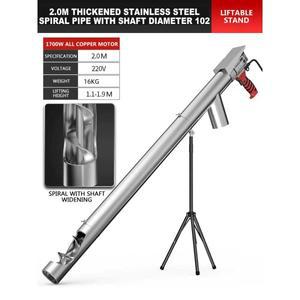 상업용 곡물 흡입기 고흡입 트럭 탑재 사료 적재기 트위스트 스크류 컨베이어