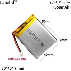 1-12pcs 충전 은행 패드 게임 콘솔 3.7V 리튬 폴리머 1.25 플매트 카펫 러그와 LED 빛 스마트 웨어러블 배