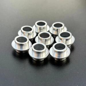 8pcs 8mm 스케이트 보드 스쿠터 베어링 스페이서 휠 교체 부싱 롤러 알루미늄 부품