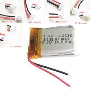 3.7V 1000mAh 102535 MP3 GPS DVD 패드 블루투스 레코더 헤드셋 전자책 카메라용 폴리머 리튬 리포 충전식