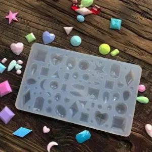 네일아트 DIY 3D 파츠 제작용 실리콘 몰드 2종