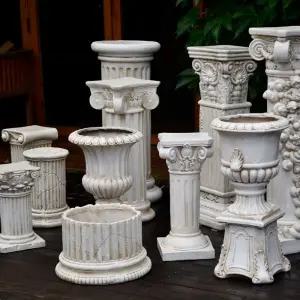 유럽풍 화분 화단 석고 꾸미기 대형 기둥 상품 높이