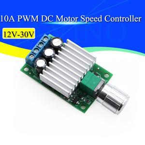 10A 12V-30V PWM DC 모터 속도 컨트롤러 12V 24V 가변 레귤레이터 팬 LED 조명 용 조광기 제어 스위치