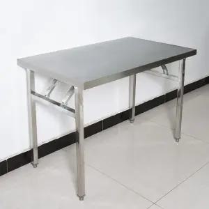 가정용 테이블 직사각형 접이식 야시장 스테인레스 스텐