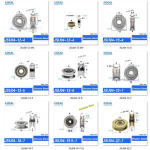 미니 소형 U 그루브 V 라운드 바텀 스틸 베어링 5cm 도르래 6mm 가이드 휠 와이어 로프 리프팅 6301RS 12-6