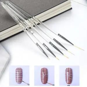 네일아트 네일붓 투명 아크릴 세필브러쉬 5종 세트