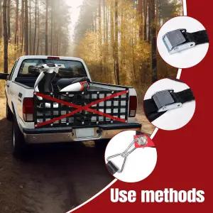 픽업 트레일러 보트 SUV에 적합한 4개의 조절 가능한 버클 스트랩이 있는 트럭 침대용 YINGYUDZSW