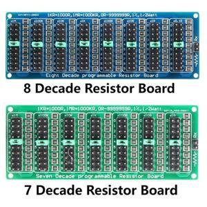 프로그래밍 가능 8 디케이드 저항 보드 스텝 정확도 0.1R-99999999.9R (0-10MS) 0.1R 1/2 W SMD 모듈