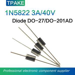 10pcs 1N5822 3A 40V DO-27 DO-201AD 숏키 다이오드