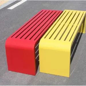 야외 철제 의자 정원 놀이터 야외 벤치