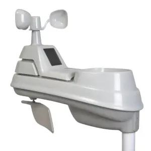 레인 게이지 풍속 풍향 온도 및 습도를 갖춘 AcuRite Iris(5-in-1) 기상 센서(06004M)