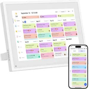 캔업독 10.1인치 디지털 캘린더 및 안무 차트 가족 일정을 위한 스마트 터치스크린 인터랙티브 디스플레이
