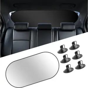 39.37x19.76 자동차 뒷유리 햇빛 가리개 차단을 위한 6개의 흡입 컵이 있는 접이식 창문 그늘 차량