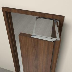 폴딩 문 힌지 무소음 슬라이딩 침실 화장실 나무 평면 접이식 히든 액세서리 하단 레일 없음