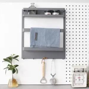 못없는선반 철제 벽선반 자석 부착 벽걸이 선반 주방 다용도 수납