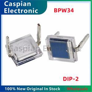10개/묶음 BPW34 DIP-2 포토다이오드 실리콘 PIN 적외선 수신 튜브
