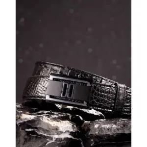 [백화점 정품] 닥스 DAKS 25SS 블랙 프리미엄 악어가죽 자동벨트 DBBE5F760