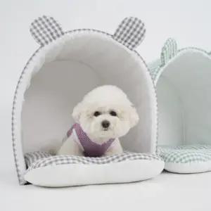 강아지숨숨집 예쁜 강아지 집 키키부 펫 하우스(그레이) 숨숨집