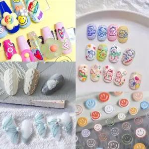 [에스에스_62]네일아트 입체 엠보 도톰 스티커 5D 18종