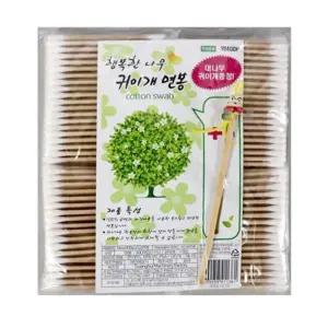 [에스에스_62]나무 귀이개 귀청소 면봉 화장 순면 400P