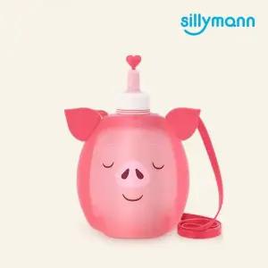 실리만 귀여운 어린이 물통 실리콘 돼지 물 주머니 350ml 1P