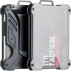 미니멀리스트 슬림 지갑 모니 클립 프론트 포켓 RFID 차단 캐시 홀더 다용도 신용카드 오가인저 남성용