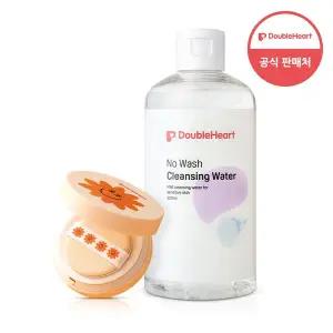 [더블하트] 쿨링 유아 선쿠션 선팩트 13ml + 클렌징워터 300ml