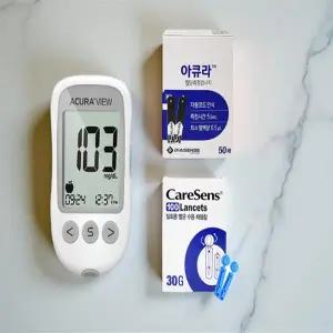 당화혈색소 혈당 측정기 검사기 당뇨 검사키트 식후 가정용 검사지 채혈침 포함