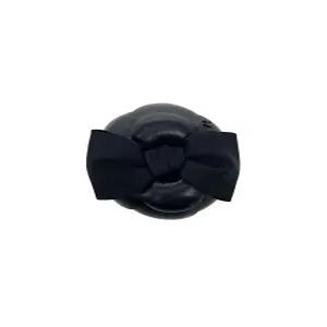 [엘러브] 새상품  25K 까멜리아 리본 코사지 블랙 6ET0595