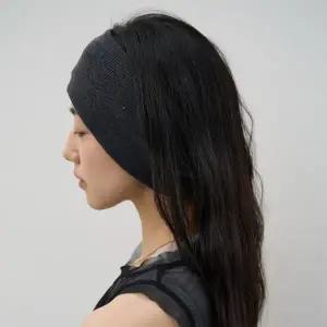 |KMA860B|여성 골지 니트 와이드 기본 방송 댄스 의상 헤어밴드