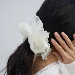 |KMA860F|여성용 레이스 헤어 스크런치 피크닉 스타일 헤어밴드